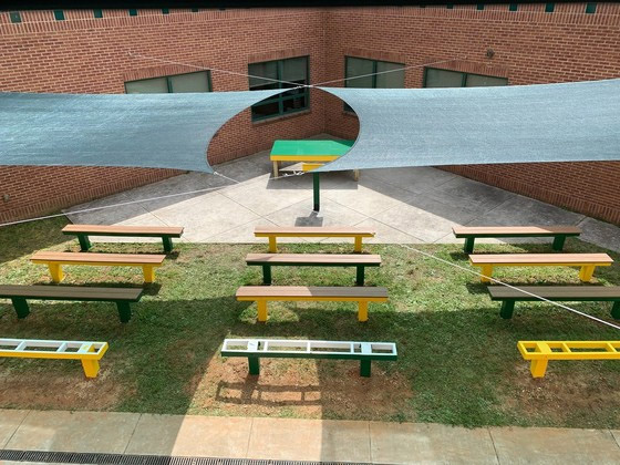 outdoor classroom benches